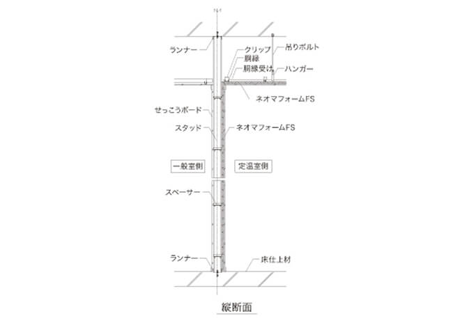外壁に接した内装壁での仕様提案例_画像