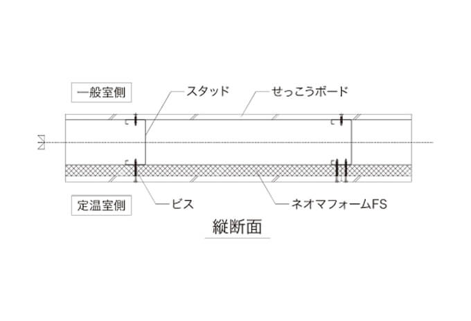 外壁に接した内装壁での仕様提案例_画像