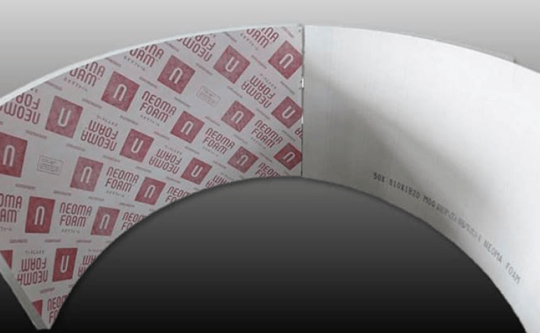 Curved insulation panels