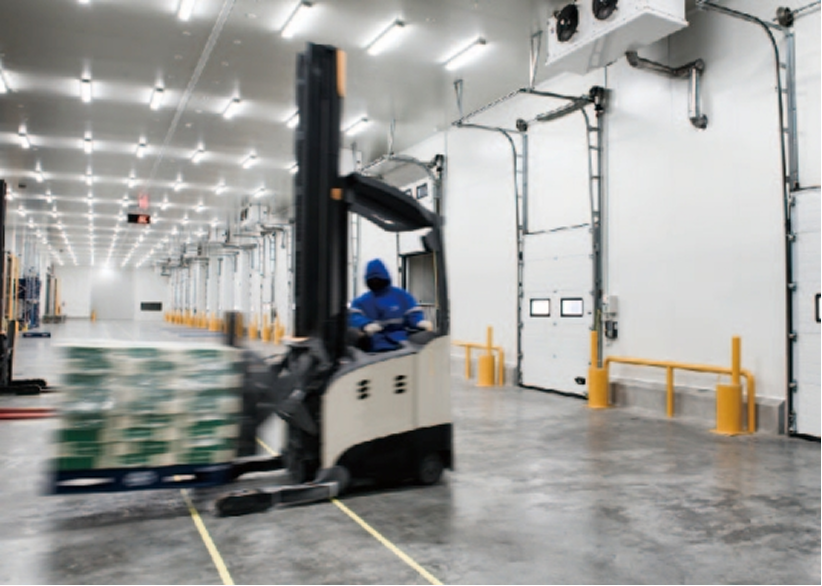 Inside factory