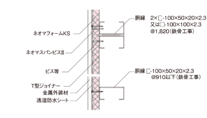 一般部 垂直断面詳細図
