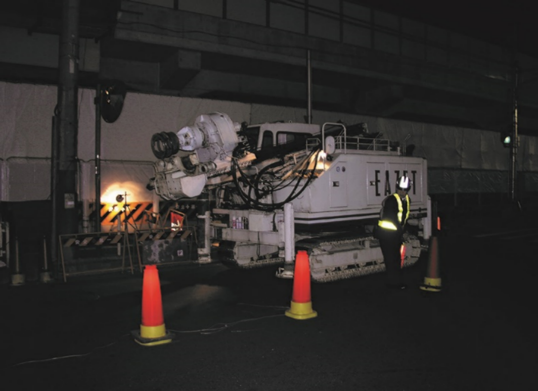 課題解決案（道路上での施工）