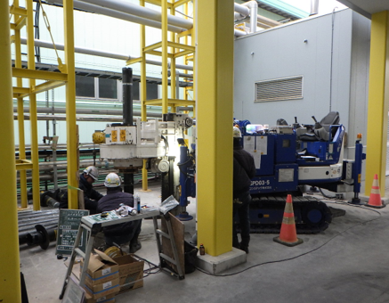 杭施工状況（設備基礎）