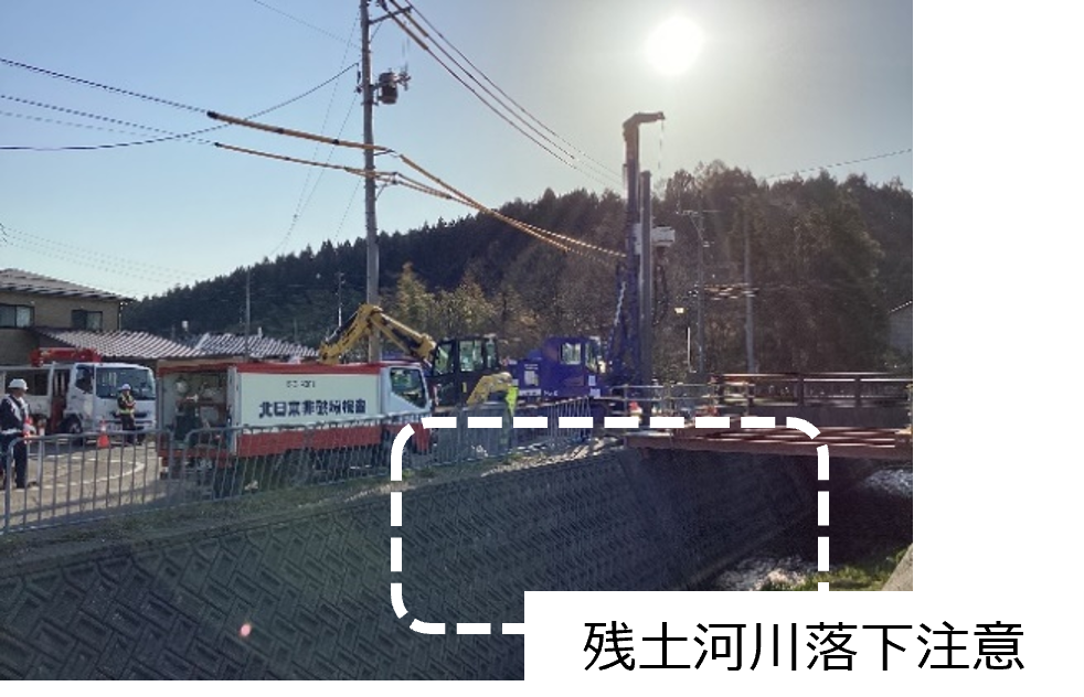 右岸施工状況